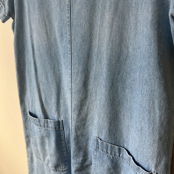 1990s Vintage Denim T-shirt Dress - Picture 4 of 6